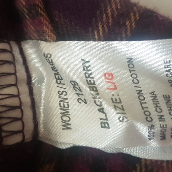 Woolrich Blackberry plaid flannel shirt - Picture 7 of 7